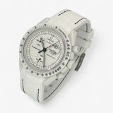 Bracelet MoonSwatch en Caoutchouc Premium Snoopy: Blanc Noir