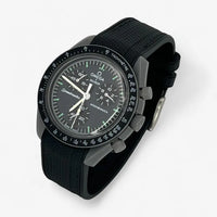 Bracelet MoonSwatch en Caoutchouc Premium Mercury: Noir