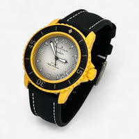 Bracelet Blancpain x Swatch en Toile de Nylon Pacific: Noir Blanc