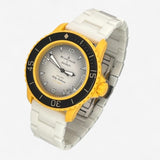 Bracelet Blancpain x Swatch en Acier Inoxydable Pacific: Blanc 1