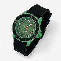 Bracelet Blancpain x Swatch en Caoutchouc 2 couleurs Indian: Noir Noir