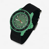 Bracelet Blancpain x Swatch Nato Lisse Indian: Noir