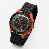Bracelet MoonSwatch en Acier Inoxydable Lava: Noir