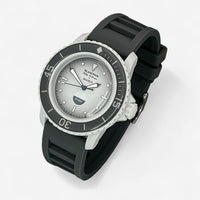 Bracelet Blancpain x Swatch Caoutchouc / Silicone Gris