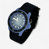 Bracelet Blancpain x Swatch Nato Lisse Atlantic: Noir