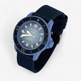 Bracelet Blancpain x Swatch en Toile 1 Bleu Marine