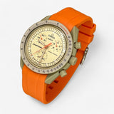 Bracelet Moonswatch Mission to Jupiter Caoutchouc Premium uni : Orange