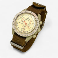 Bracelet MoonSwatch Nato Uni Jupiter: Marron