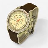 Bracelet Moonswatch Mission to Jupiter Caoutchouc Clips premium : Marron Beige