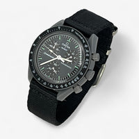 Bracelet MoonSwatch Nato Lisse Mercury: Noir