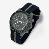 Bracelet MoonSwatch Nato Bleu Beige