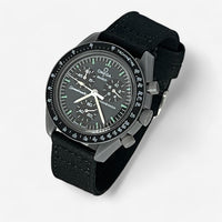 Bracelet Omega x Swatch Moonswatch en Toile Mercury: Noir