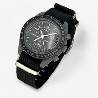 Bracelet MoonSwatch Nato Uni Mercury: Noir