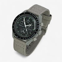 Bracelet Omega x Swatch Moonswatch en Toile Moon: Gris