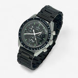 Bracelet Moonswatch Mission to the Moon Autre : Cuir Nato Acier Toile Acier : Noir