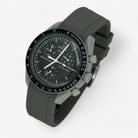 Bracelet MoonSwatch en Caoutchouc Premium Uni Moon: Gris