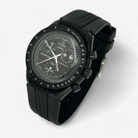 Bracelet MoonSwatch en Caoutchouc Premium Design New Moon : Noir