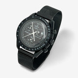 Bracelet MoonSwatch en Acier Design New Moon: Noir