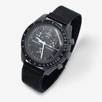 Bracelet MoonSwatch en Acier Design Mercury: Noir