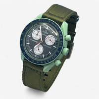 Bracelet Moonswatch Mission On Earth Autres: Cuir Nato Toile Nato lisse : Vert