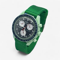 Bracelet Moonswatch Mission On Earth Autres: Cuir Nato Toile Nato uni : Vert