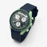 Bracelet Moonswatch Mission On Earth Caoutchouc Premium uni : Bleu Marine