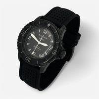 Bracelet Blancpain x Swatch Premium Caoutchouc Perforé Storm: Noir