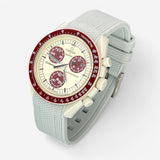 Bracelet Moonswatch Mission to Pluton Caoutchouc Premium : Gris