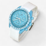 Bracelet MoonSwatch en Caoutchouc Premium Uni Uranus: Blanc