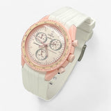 Bracelet Moonswatch Mission to Venus Caoutchouc Design : Blanc