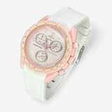 Bracelet Moonswatch Mission to Venus Caoutchouc Premium : Blanc