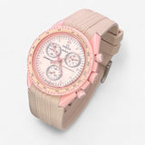 Bracelet MoonSwatch en Caoutchouc Premium Design Venus: Rose