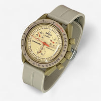 Bracelet Moonswatch Mission to Jupiter Caoutchouc Clips : Beige