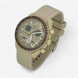 Bracelet Moonswatch Mission to Saturn Caoutchouc Premium uni : Beige