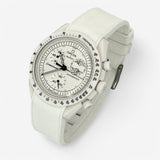 Bracelet MoonSwatch en Caoutchouc Premium 2 Couleurs Snoopy: Blanc