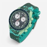Bracelet MoonSwatch en Caoutchouc Militaire Earth: Vert Menthe