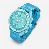 Bracelet MoonSwatch Nato Uni Uranus: Bleu