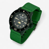 Bracelet Blancpain x Swatch Nato Tressé Green Abyss: Vert