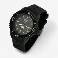 Bracelet Blancpain x Swatch en Caoutchouc 2 Green Abyss: Noir