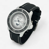 Bracelet Blancpain x Swatch en Toile de Nylon Antarctic: Noir Blanc