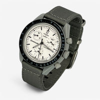 Bracelet MoonSwatch Nato Lisse 1965: Gris