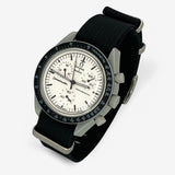 Bracelet MoonSwatch Nato Uni 1965: Noir