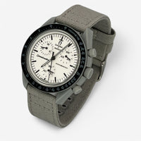 Bracelet Omega x Swatch Moonswatch 1965 Autres: Cuir Nato Acier Toile Toile: Gris