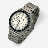 Bracelet Omega x Swatch Moonswatch 1965 Autres: Cuir Nato Acier Toile Acier: Argent