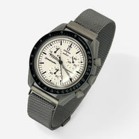 Bracelet MoonSwatch en Acier Design 1965: Argent