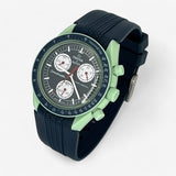 Bracelet MoonSwatch en Caoutchouc Premium Design Earth: Bleu Marine