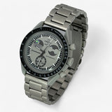 Bracelet Moonswatch Mission to EarthPhase Autres: Cuir Nato Acier Toile Acier: Argent