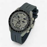 Bracelet MoonSwatch en Caoutchouc (une bande) Earthphase: Gris Noir