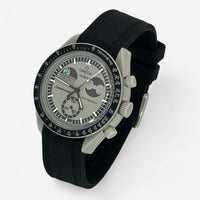 Bracelet Moonswatch Mission to EarthPhase Caoutchouc Premium uni: Noir