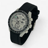 Bracelet Moonswatch Mission to EarthPhase Caoutchouc Premium uni: Noir